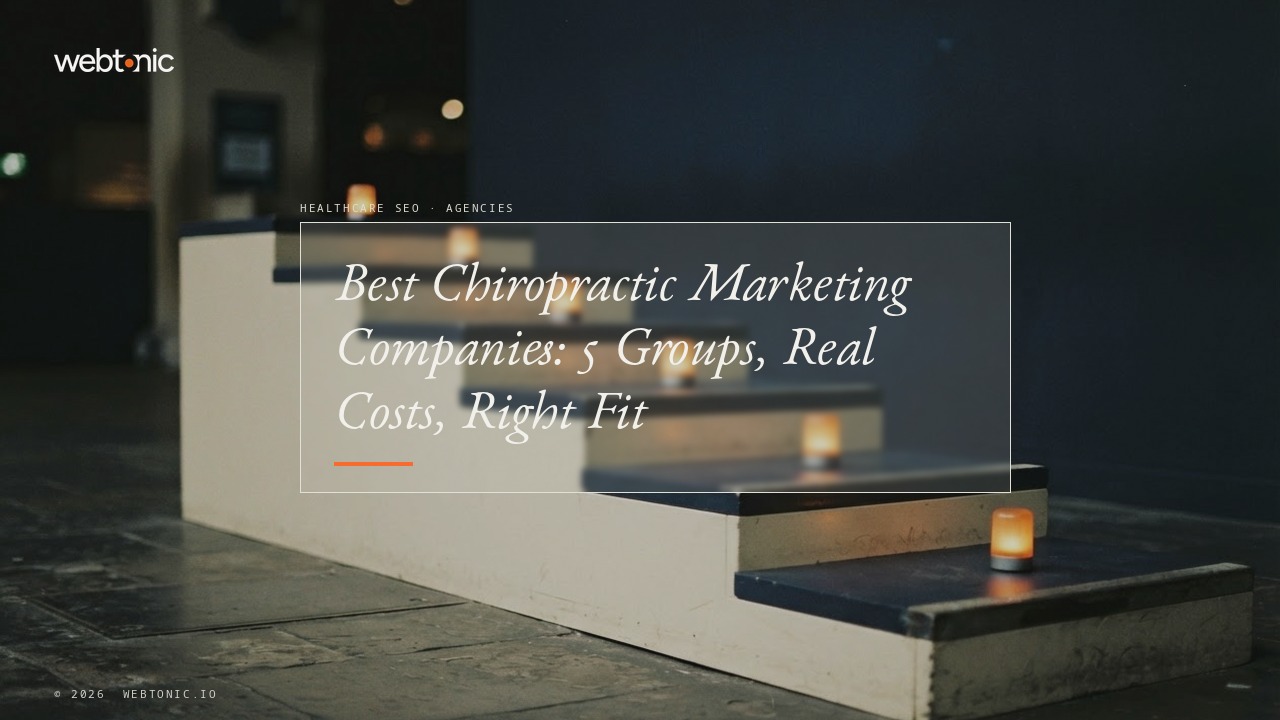 Best Chiropractic Marketing Companies: 5 Groups, Real Costs, Right Fit — Web Tonic blog thumbnail