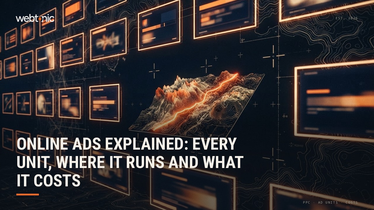 Online Ads Explained: Every Unit, Where It Runs and What It Costs — Web Tonic blog thumbnail