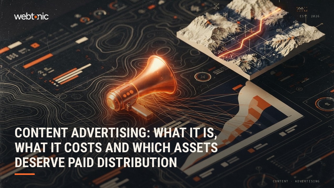 Content Advertising: What It Is, What It Costs and Which Assets Deserve Paid Distribution — Web Tonic blog thumbnail