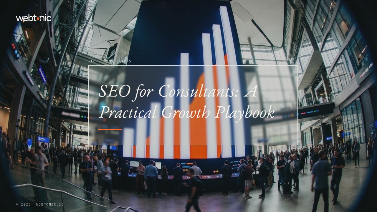 SEO for Consultants: A Practical Growth Playbook — Web Tonic blog thumbnail