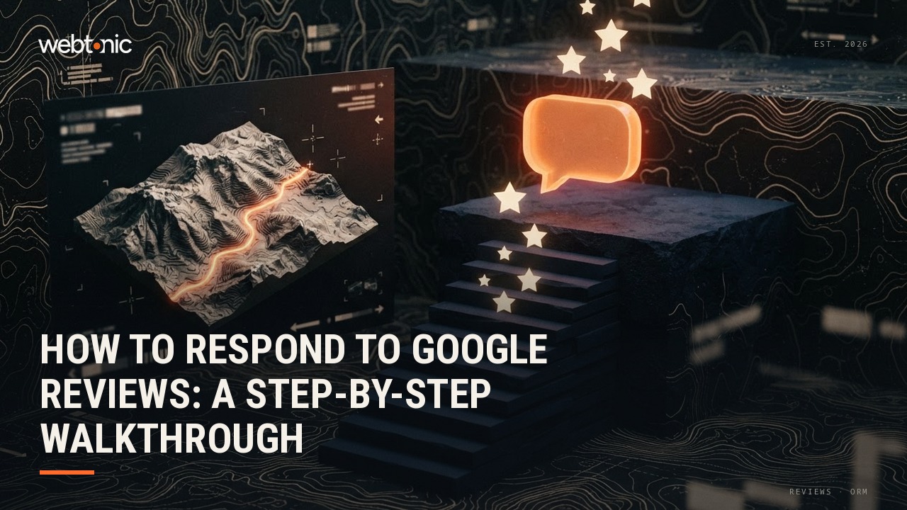 How to Respond to Google Reviews: A Step-by-Step Walkthrough — Web Tonic blog thumbnail