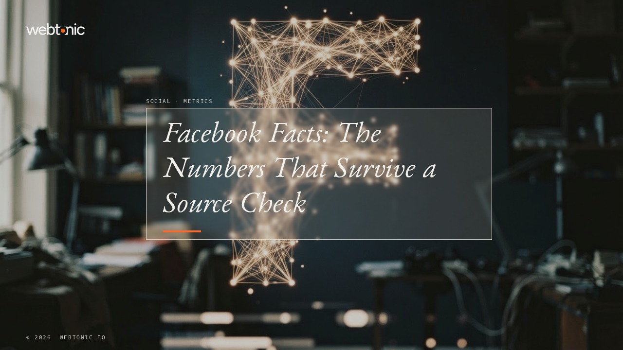 Facebook Facts: The Numbers That Survive a Source Check — Web Tonic blog thumbnail