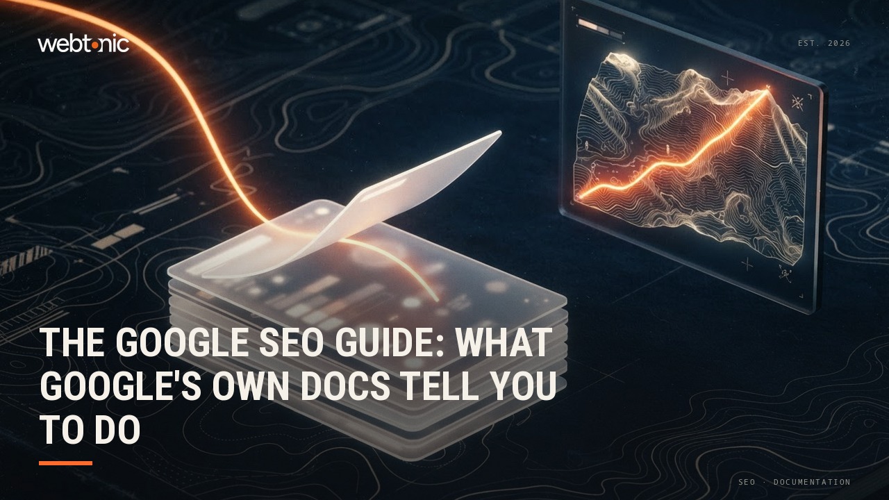 The Google SEO Guide: What Google's Own Docs Tell You to Do — Web Tonic blog thumbnail