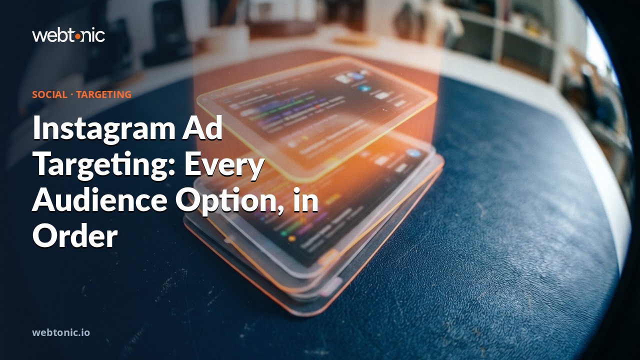 Instagram Ad Targeting: Every Audience Option, in Order — Web Tonic blog thumbnail