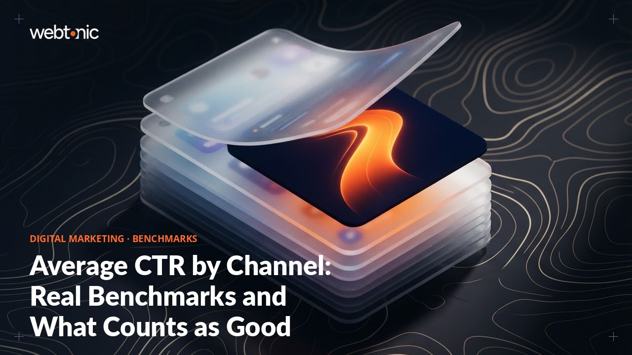 Average CTR by Channel: Real Benchmarks and What Counts as Good — Web Tonic blog thumbnail