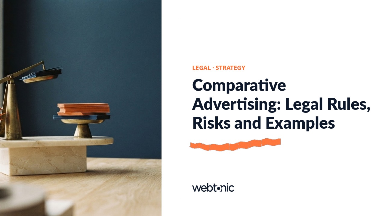 Comparative Advertising: Legal Rules, Risks and Examples — Web Tonic blog thumbnail