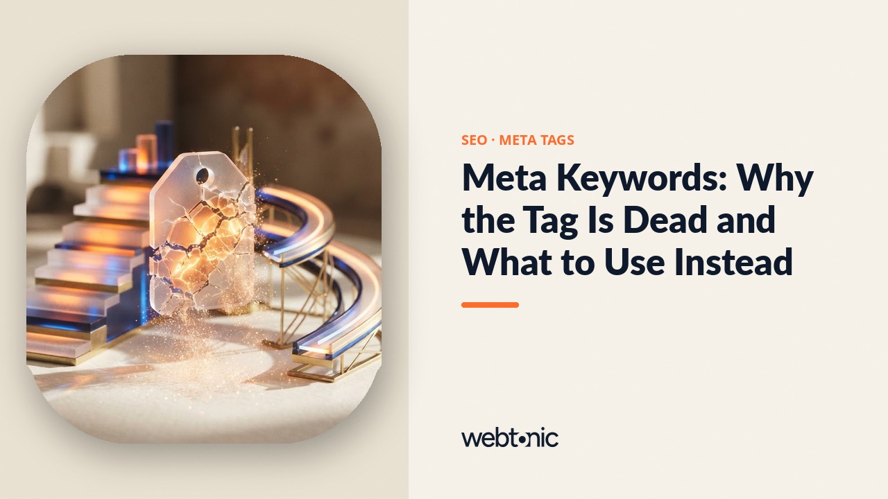 Meta Keywords: Why the Tag Is Dead and What to Use Instead — Web Tonic blog thumbnail