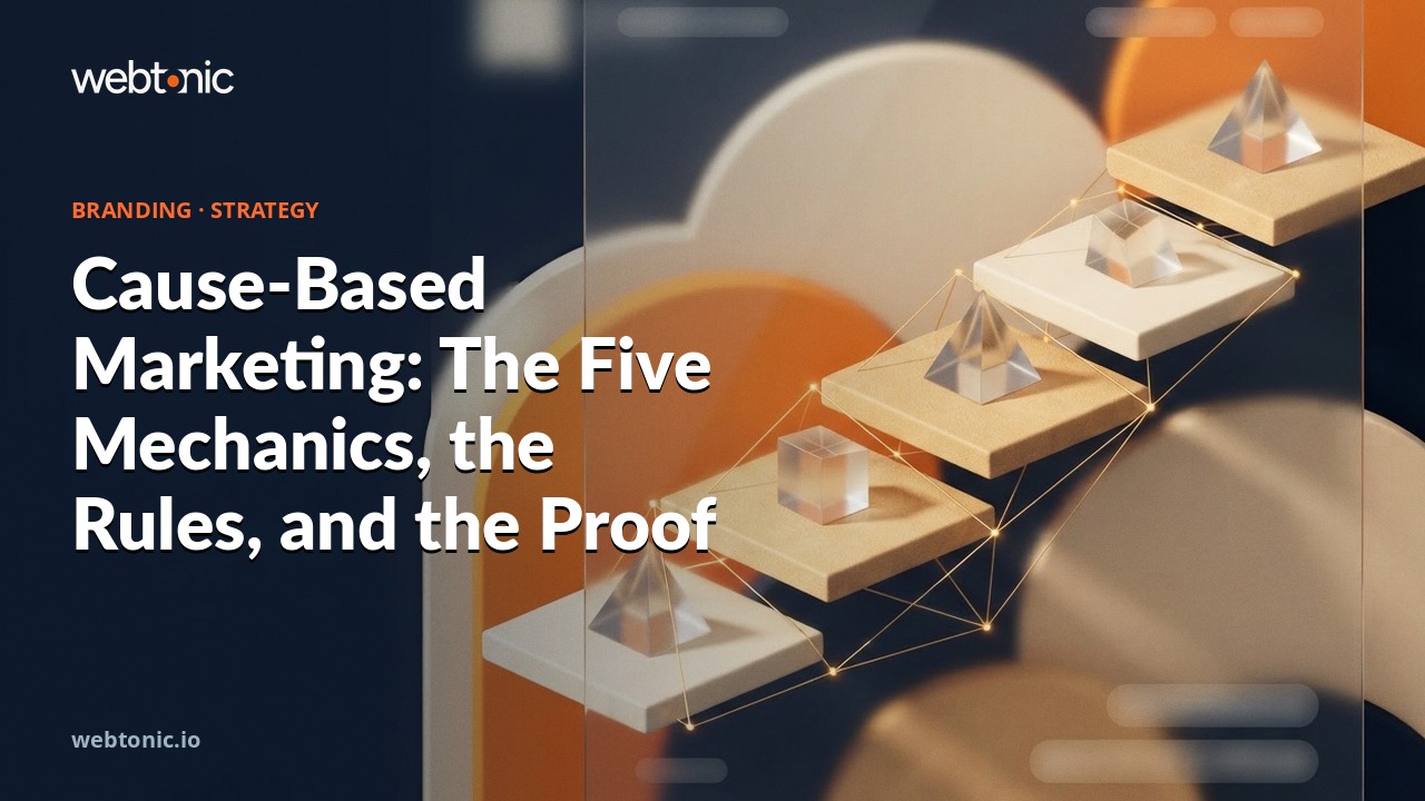 Cause-Based Marketing: The Five Mechanics, the Rules, and the Proof — Web Tonic blog thumbnail