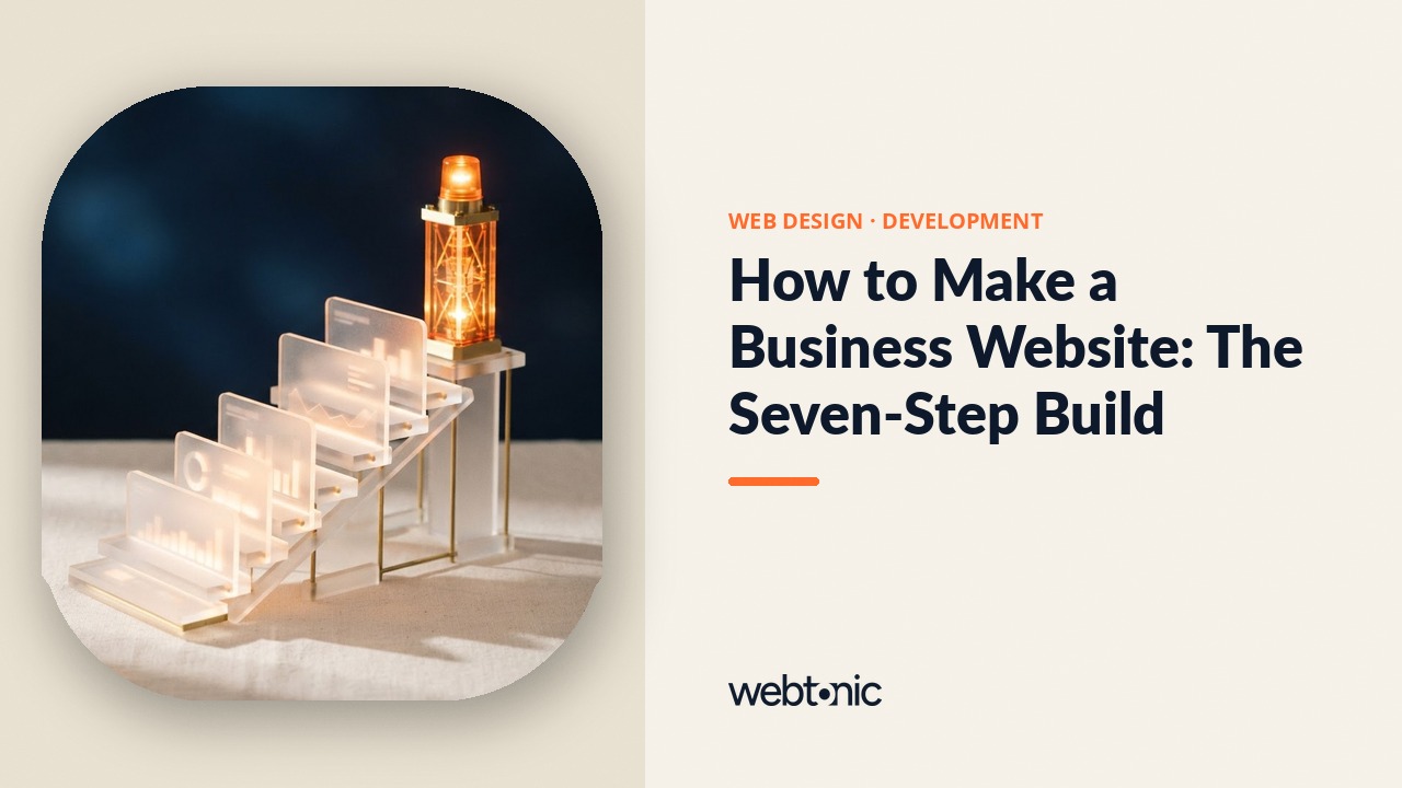 How to Make a Business Website: The Seven-Step Build — Web Tonic blog thumbnail
