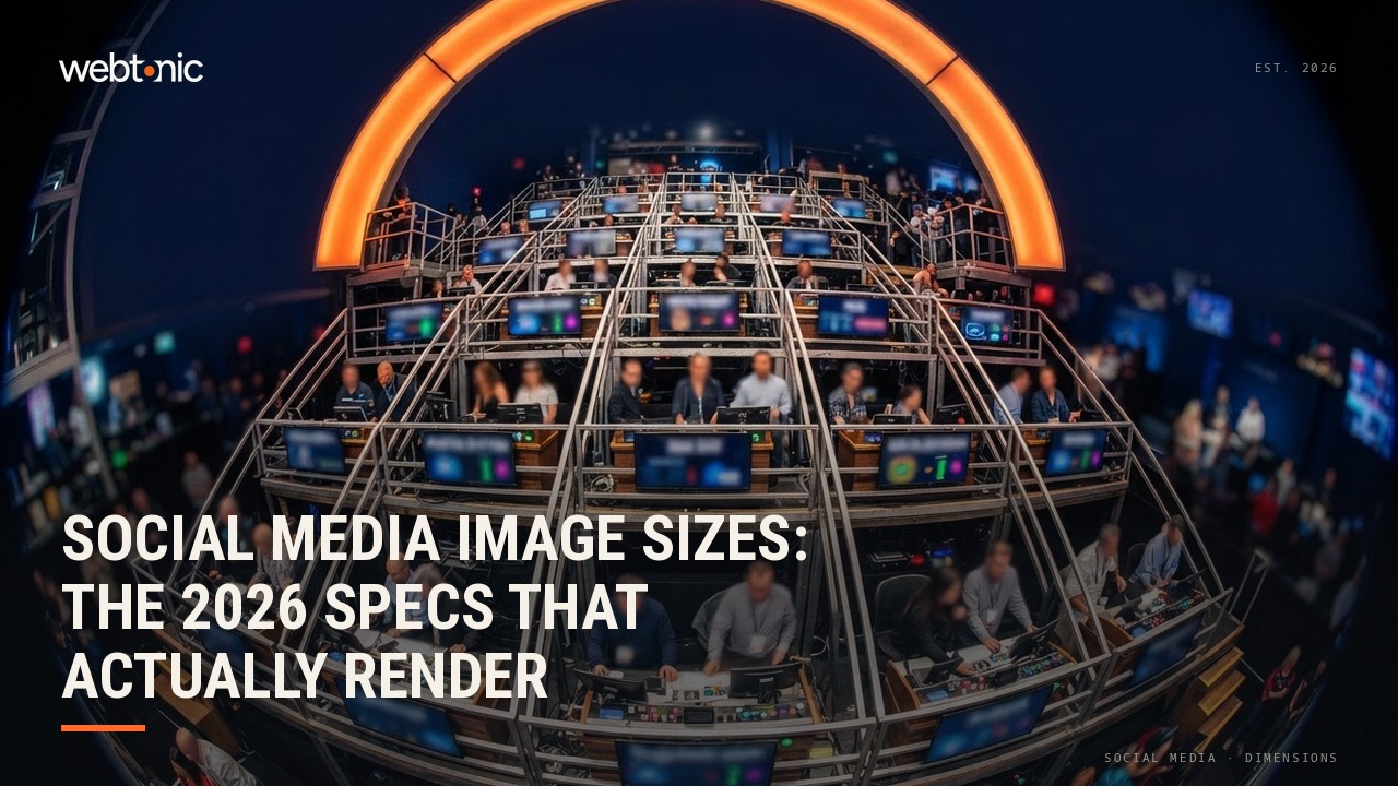 Social Media Image Sizes: The 2026 Specs That Actually Render — Web Tonic blog thumbnail