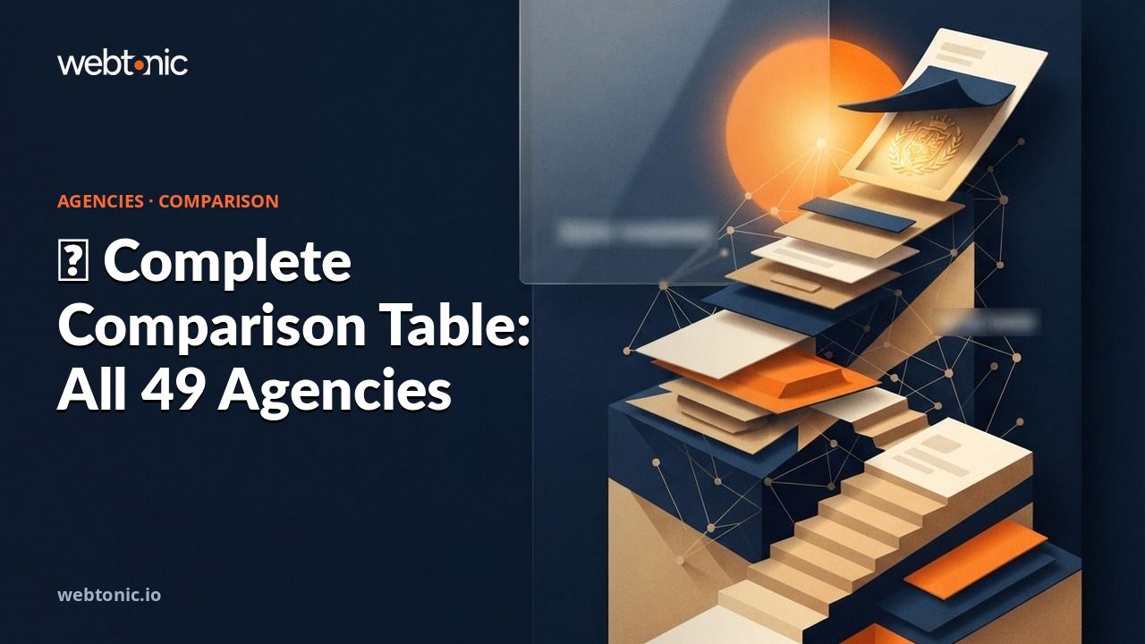 📊 Complete Comparison Table: All 49 Agencies — Web Tonic blog thumbnail