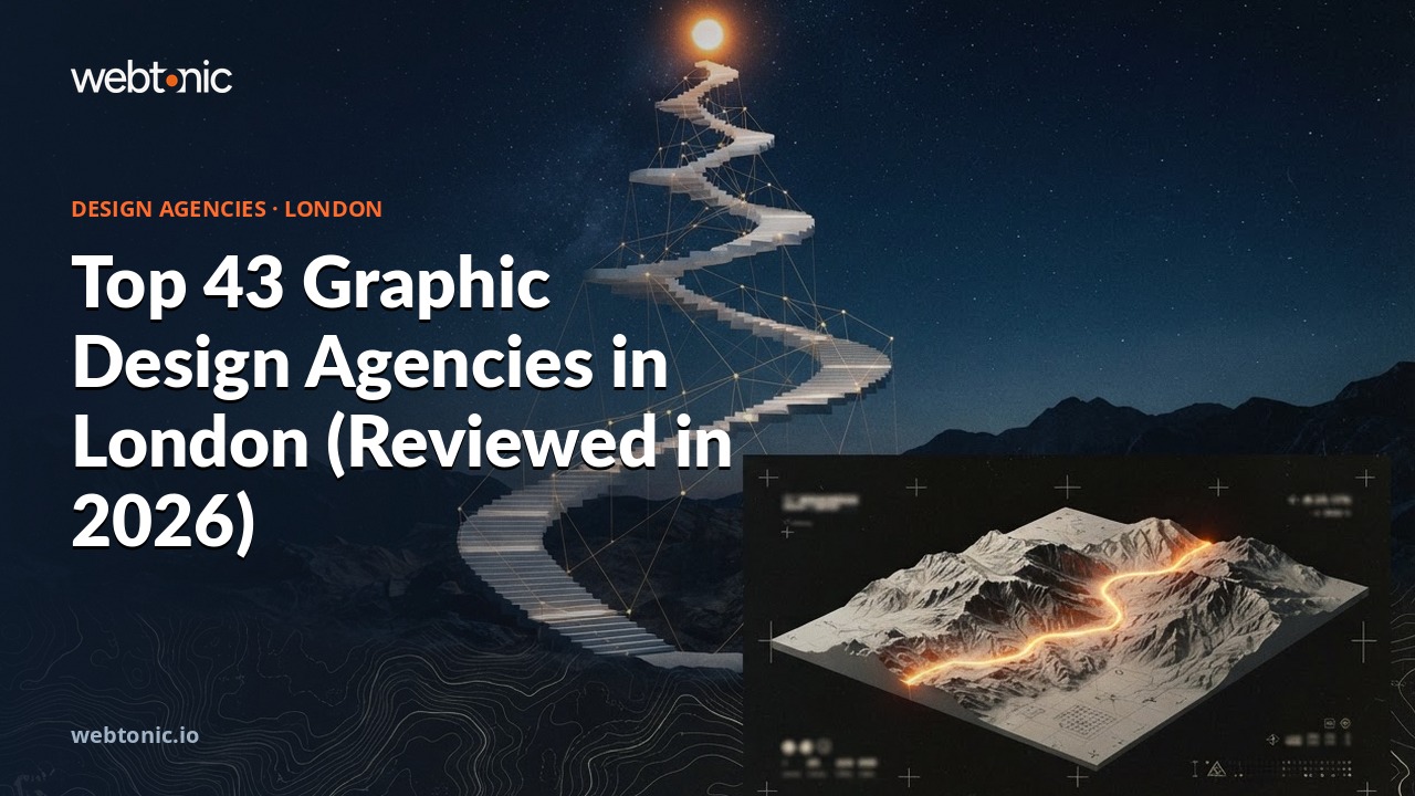 Top 43 Graphic Design Agencies in London (Reviewed in 2026) — Web Tonic blog thumbnail