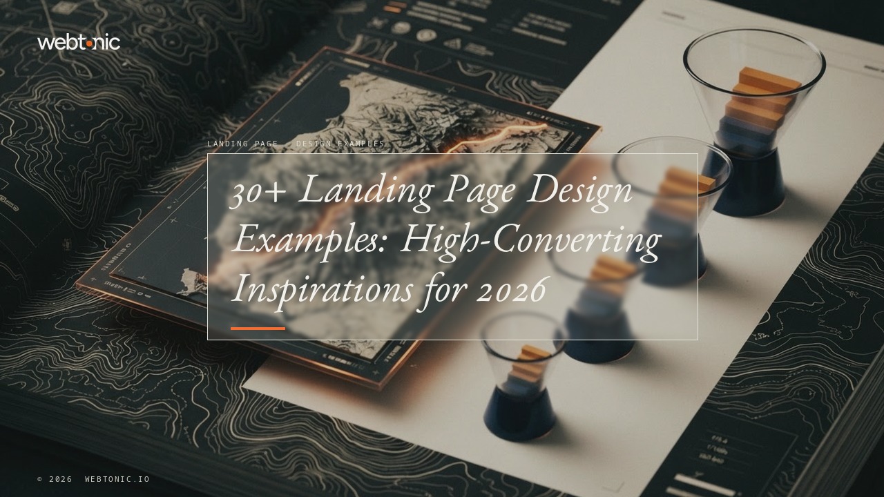 30+ Landing Page Design Examples: High-Converting Inspirations for 2026 — Web Tonic blog thumbnail