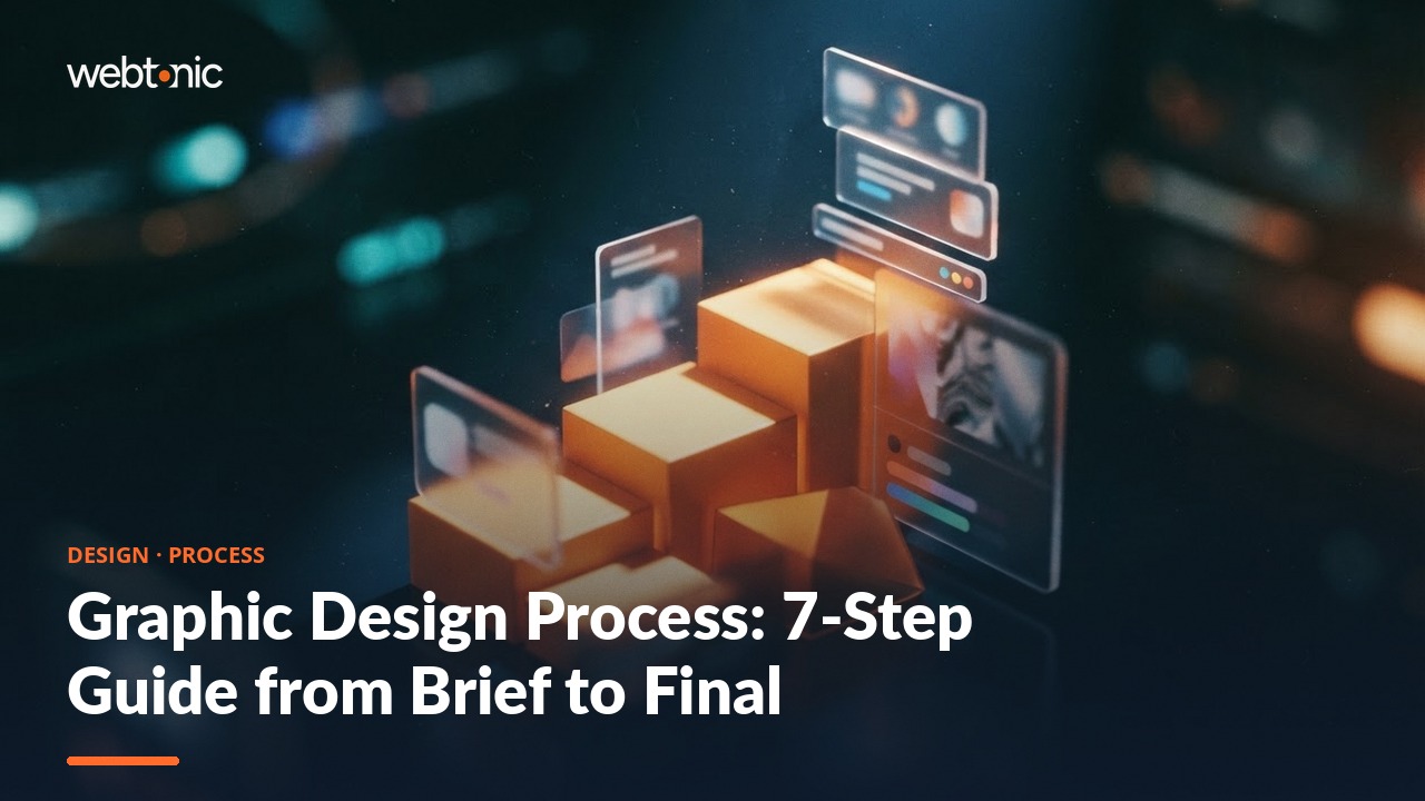 Graphic Design Process: 7-Step Guide from Brief to Final — Web Tonic blog thumbnail