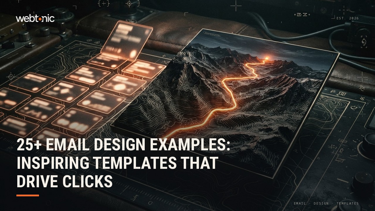 25+ Email Design Examples: Inspiring Templates That Drive Clicks — Web Tonic blog thumbnail