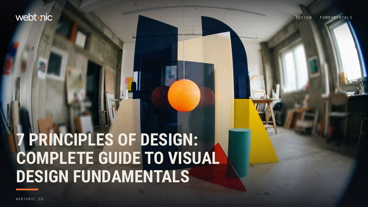 7 Principles of Design: Complete Guide to Visual Design Fundamentals — Web Tonic blog thumbnail