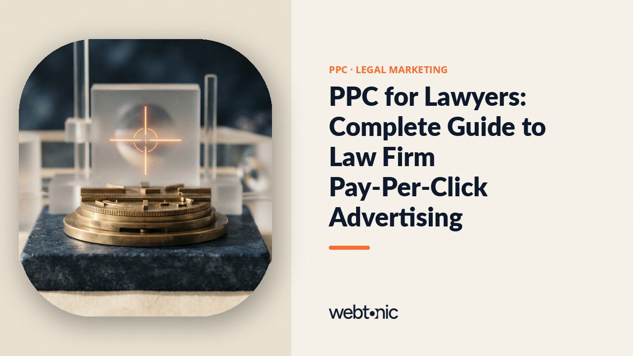 PPC for Lawyers: Complete Guide to Law Firm Pay-Per-Click Advertising — Web Tonic blog thumbnail