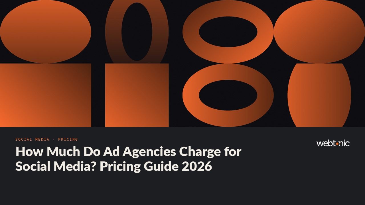 How Much Do Ad Agencies Charge for Social Media? Pricing Guide 2026 — Web Tonic blog thumbnail