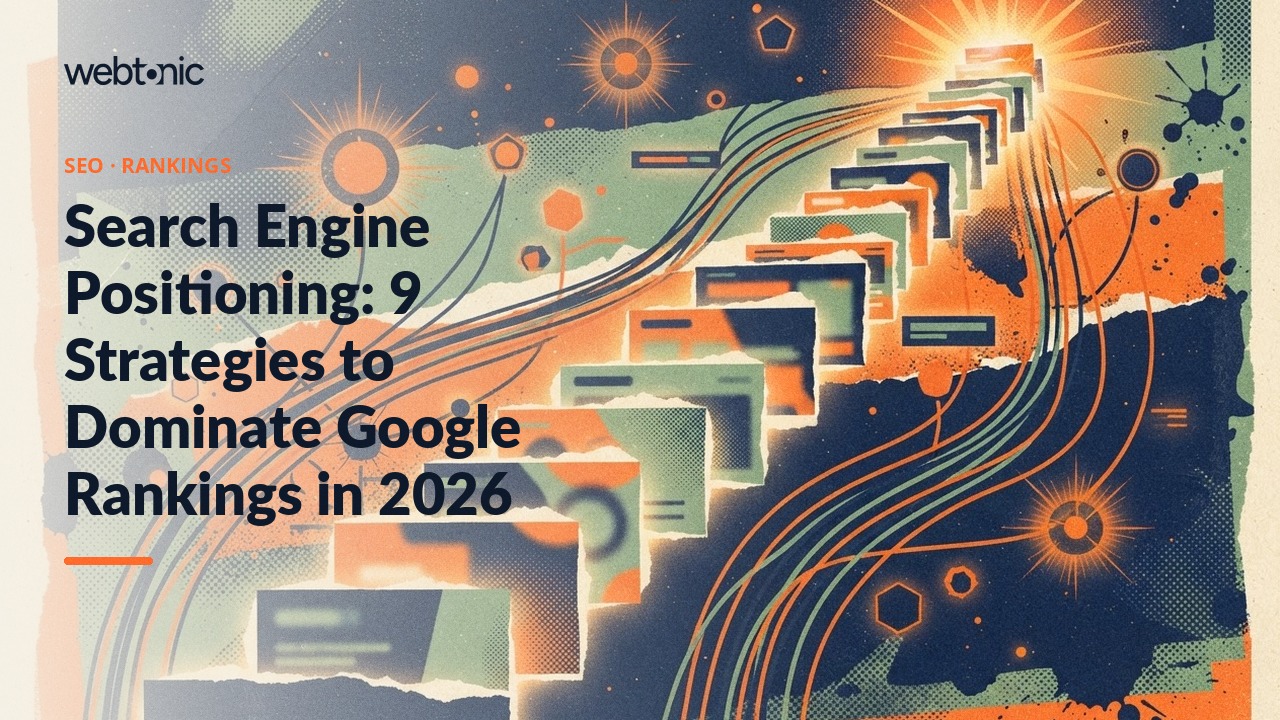Search Engine Positioning: 9 Strategies to Dominate Google Rankings in 2026 — Web Tonic blog thumbnail