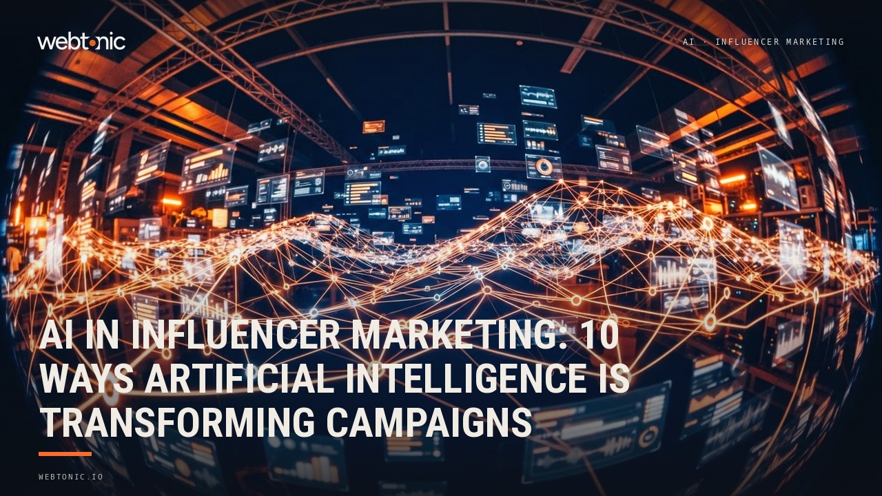 AI in Influencer Marketing: 10 Ways Artificial Intelligence Is Transforming Campaigns — Web Tonic blog thumbnail