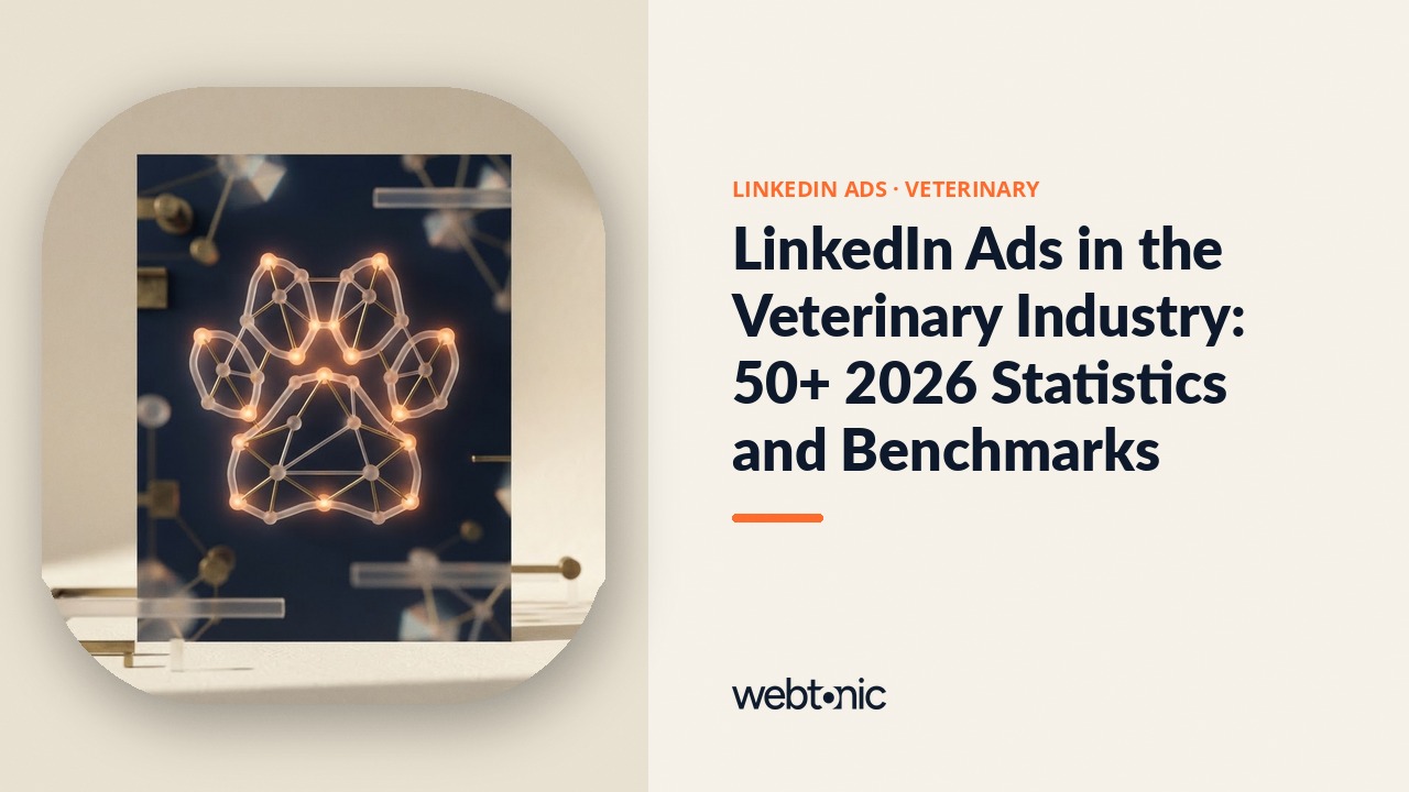 LinkedIn Ads in the Veterinary Industry: 50+ 2026 Statistics and Benchmarks — Web Tonic blog thumbnail