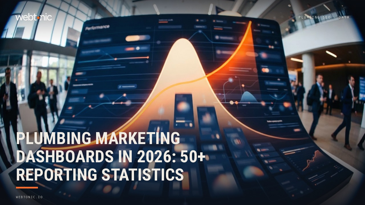 Plumbing Marketing Dashboards in 2026: 50+ Reporting Statistics — Web Tonic blog thumbnail