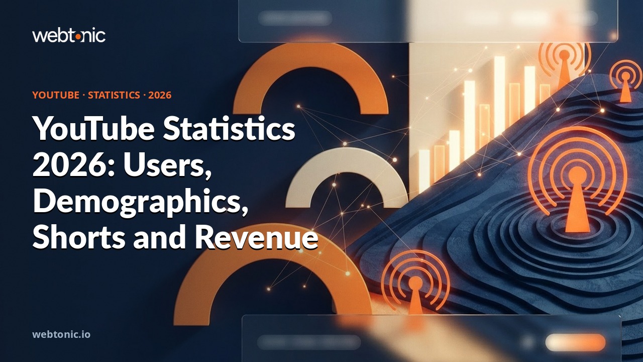 YouTube Statistics 2026: Users, Demographics, Shorts and Revenue — Web Tonic blog thumbnail