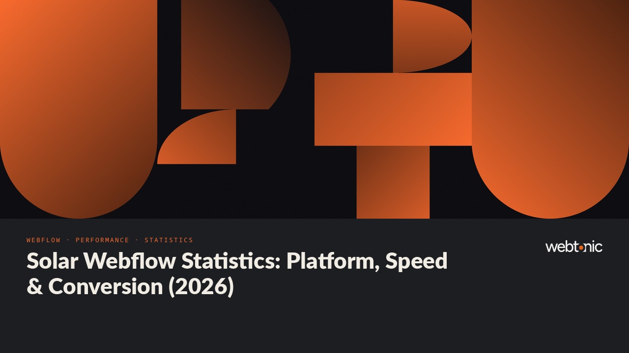 Solar Webflow Statistics: Platform, Speed & Conversion (2026) — Web Tonic blog thumbnail