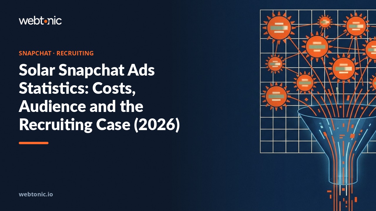 Solar Snapchat Ads Statistics: Costs, Audience and the Recruiting Case (2026) — Web Tonic blog thumbnail