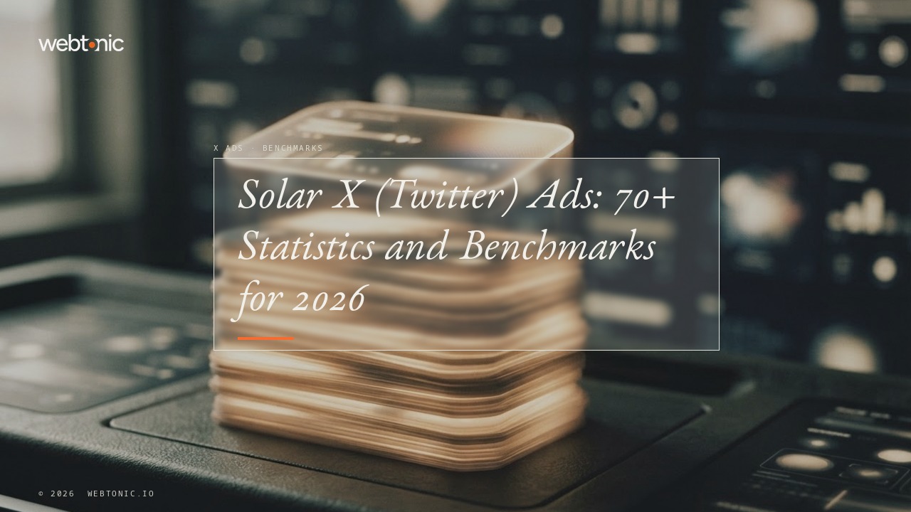 Solar X (Twitter) Ads: 70+ Statistics and Benchmarks for 2026 — Web Tonic blog thumbnail