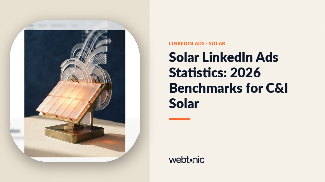 Solar LinkedIn Ads Statistics: 2026 Benchmarks for C&I Solar — Web Tonic blog thumbnail