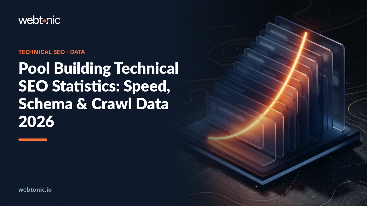 Pool Building Technical SEO Statistics: Speed, Schema & Crawl Data 2026 — Web Tonic blog thumbnail
