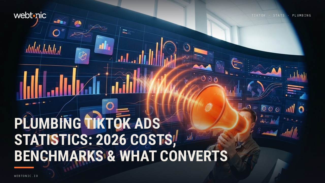 Plumbing TikTok Ads Statistics: 2026 Costs, Benchmarks & What Converts — Web Tonic blog thumbnail