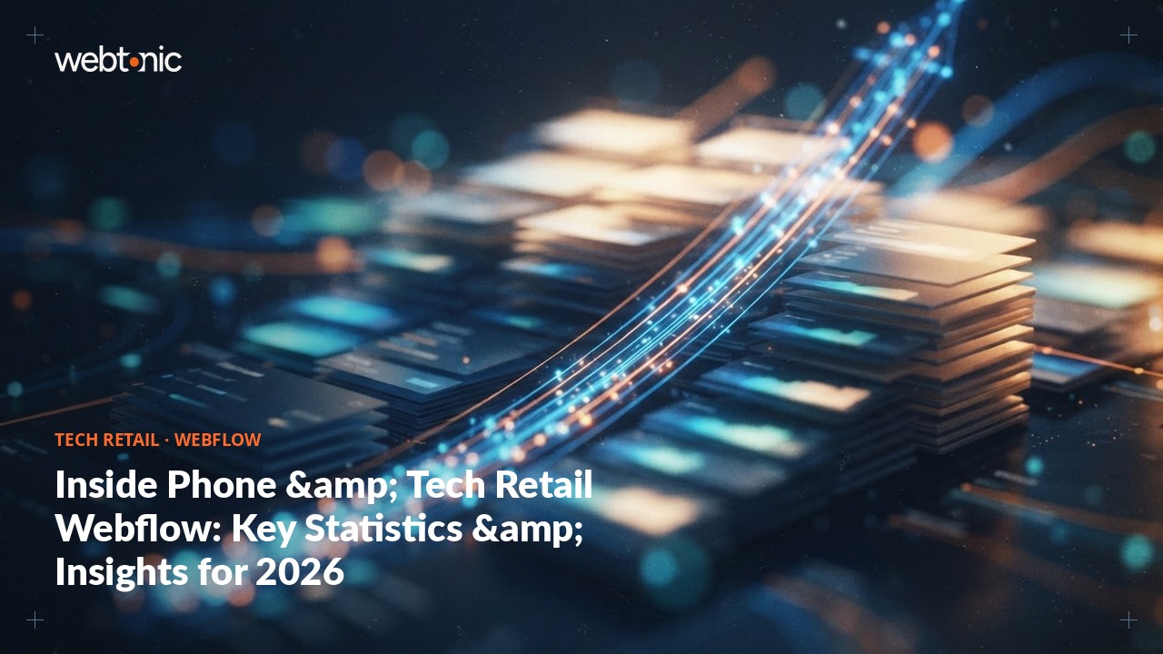 Inside Phone &amp; Tech Retail Webflow: Key Statistics &amp; Insights for 2026 — Web Tonic blog thumbnail