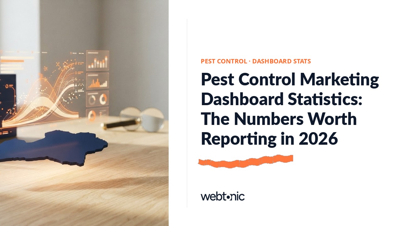 Pest Control Marketing Dashboard Statistics: The Numbers Worth Reporting in 2026 — Web Tonic blog thumbnail