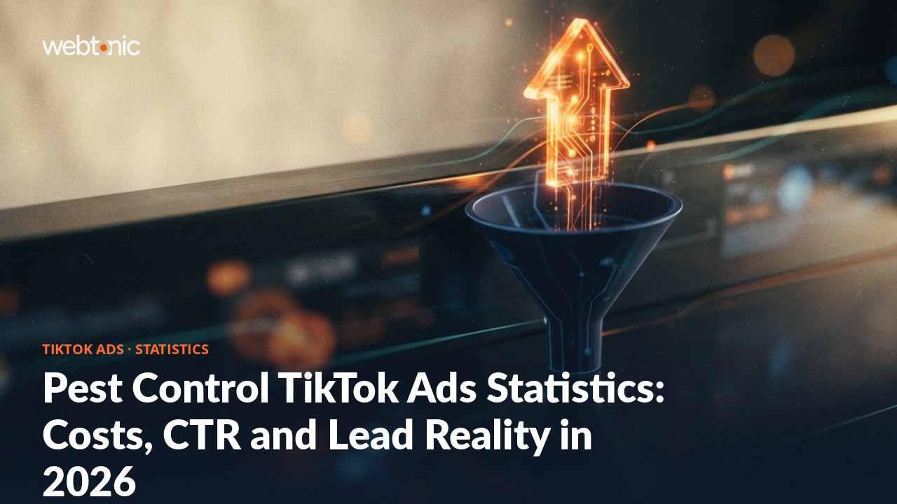 Pest Control TikTok Ads Statistics: Costs, CTR and Lead Reality in 2026 — Web Tonic blog thumbnail