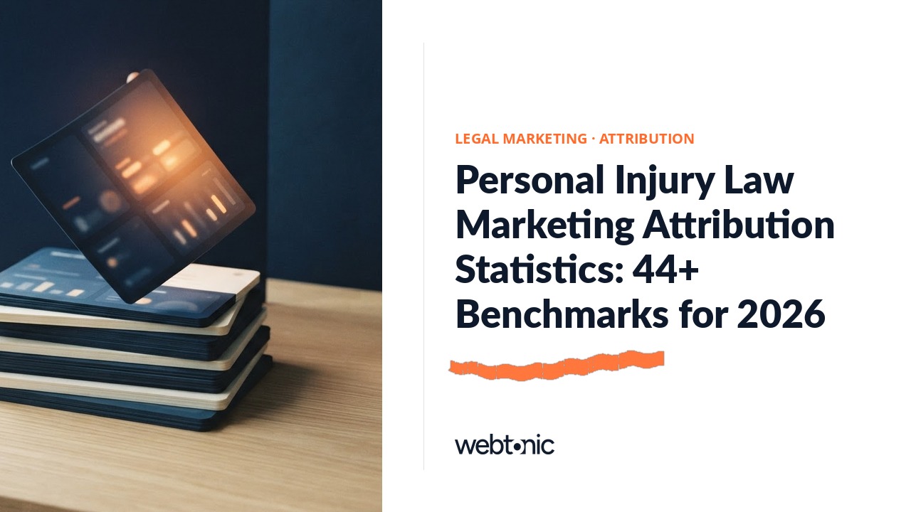 Personal Injury Law Marketing Attribution Statistics: 44+ Benchmarks for 2026 — Web Tonic blog thumbnail