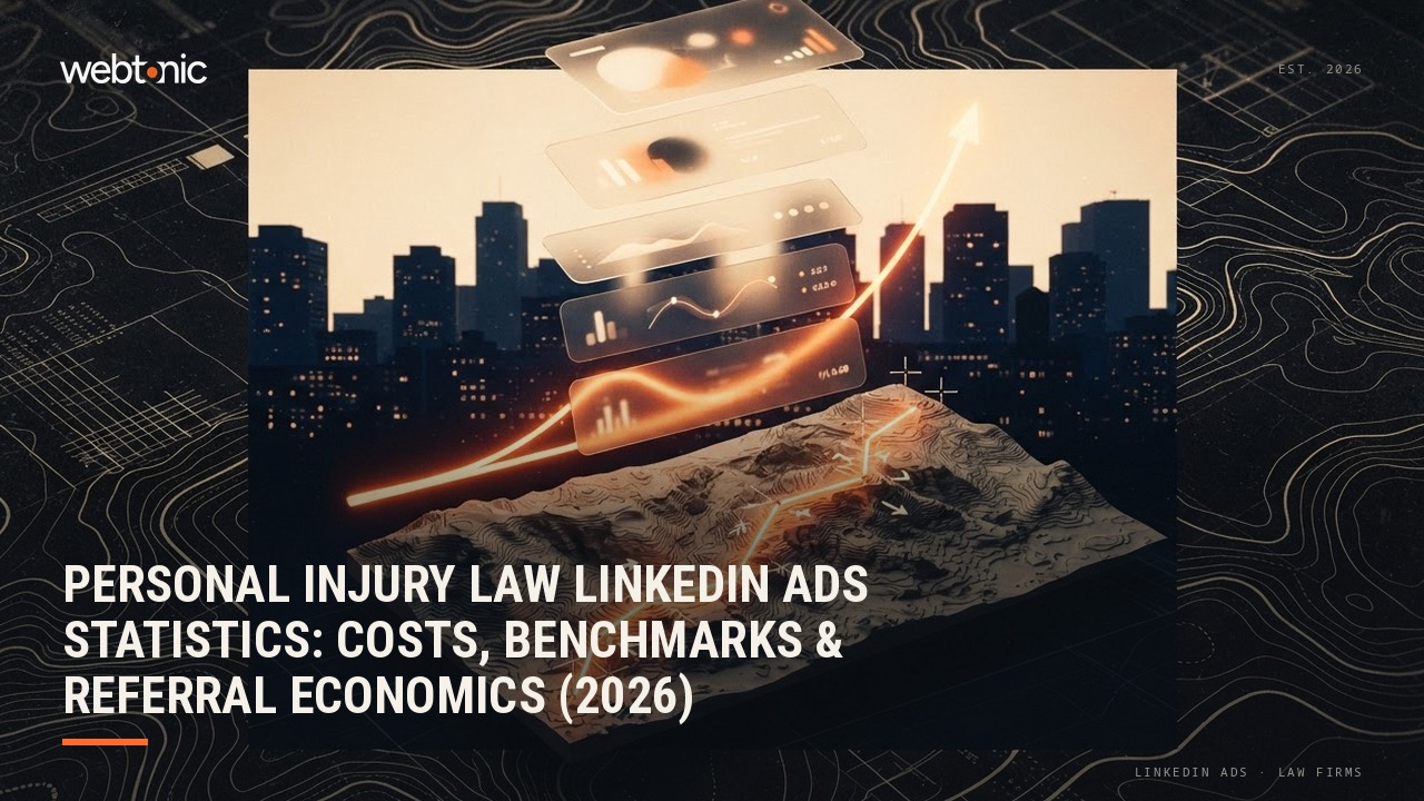 Personal Injury Law LinkedIn Ads Statistics: Costs, Benchmarks & Referral Economics (2026) — Web Tonic blog thumbnail