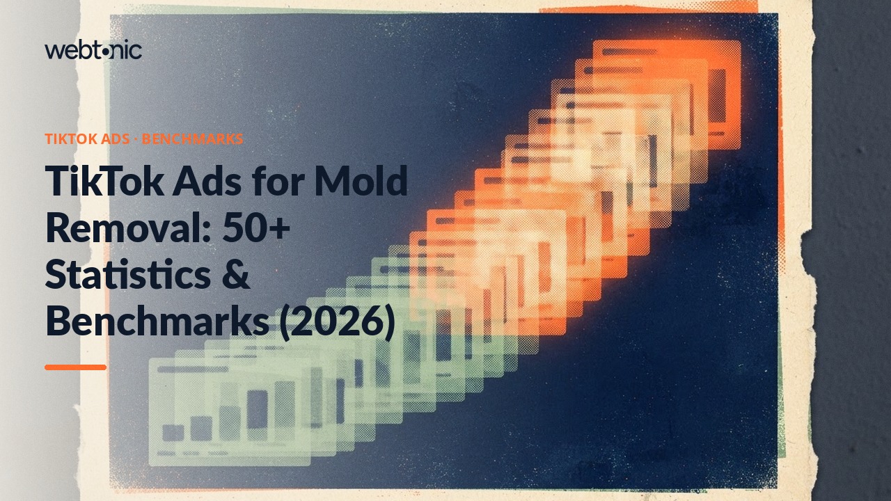 TikTok Ads for Mold Removal: 50+ Statistics & Benchmarks (2026) — Web Tonic blog thumbnail
