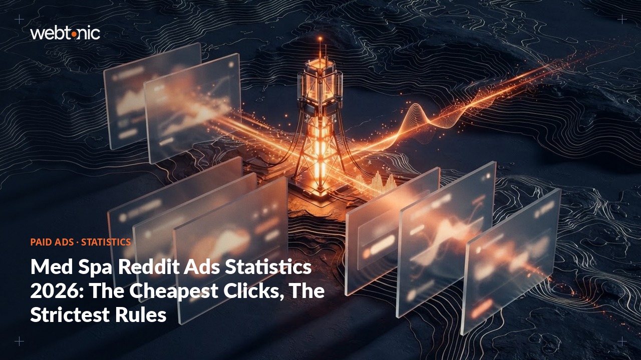 Med Spa Reddit Ads Statistics 2026: The Cheapest Clicks, The Strictest Rules — Web Tonic blog thumbnail
