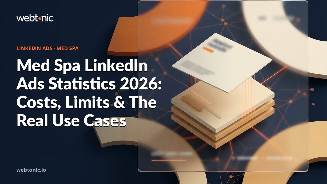 Med Spa LinkedIn Ads Statistics 2026: Costs, Limits & The Real Use Cases — Web Tonic blog thumbnail