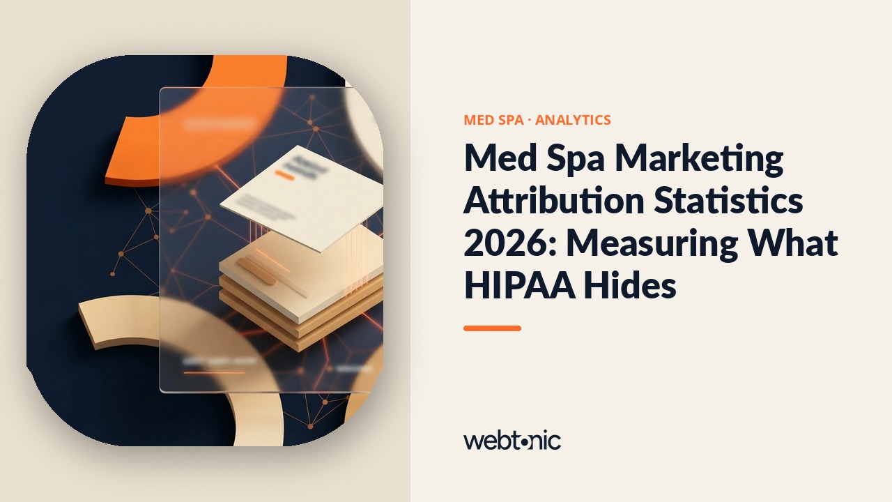Med Spa Marketing Attribution Statistics 2026: Measuring What HIPAA Hides — Web Tonic blog thumbnail