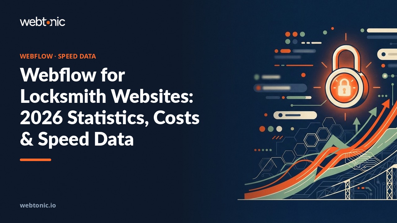 Webflow for Locksmith Websites: 2026 Statistics, Costs & Speed Data — Web Tonic blog thumbnail
