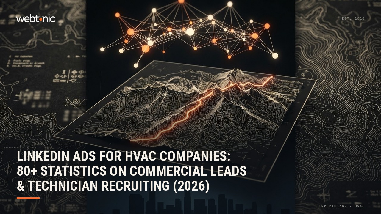 LinkedIn Ads for HVAC Companies: 80+ Statistics on Commercial Leads & Technician Recruiting (2026) — Web Tonic blog thumbnail