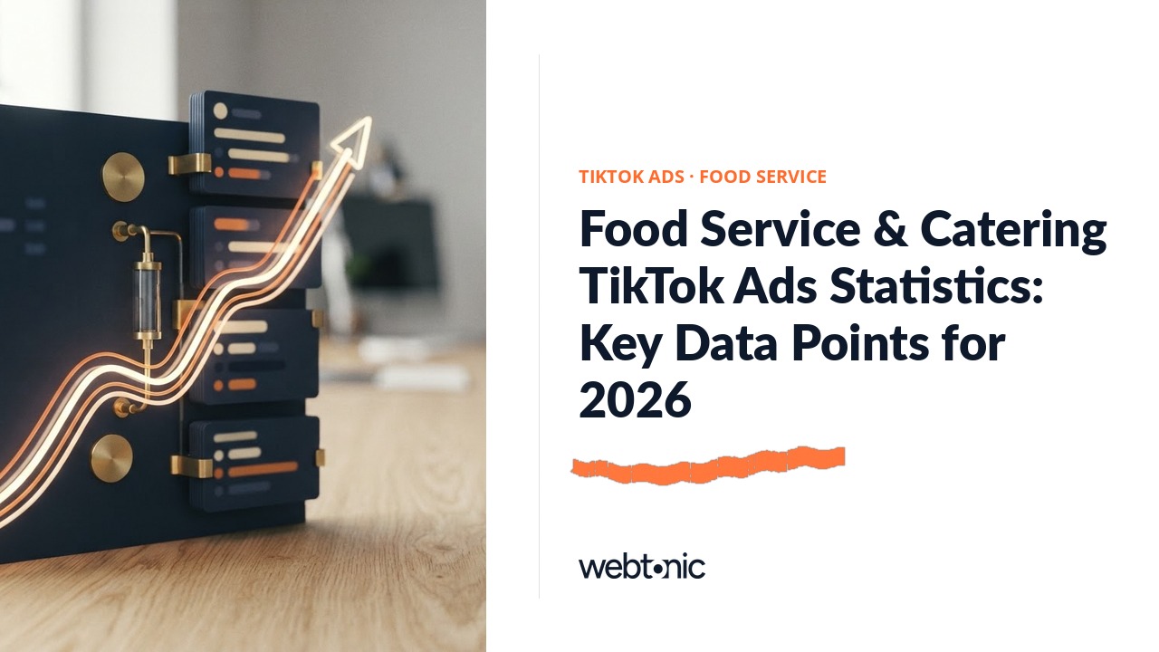 Food Service & Catering TikTok Ads Statistics: Key Data Points for 2026 — Web Tonic blog thumbnail
