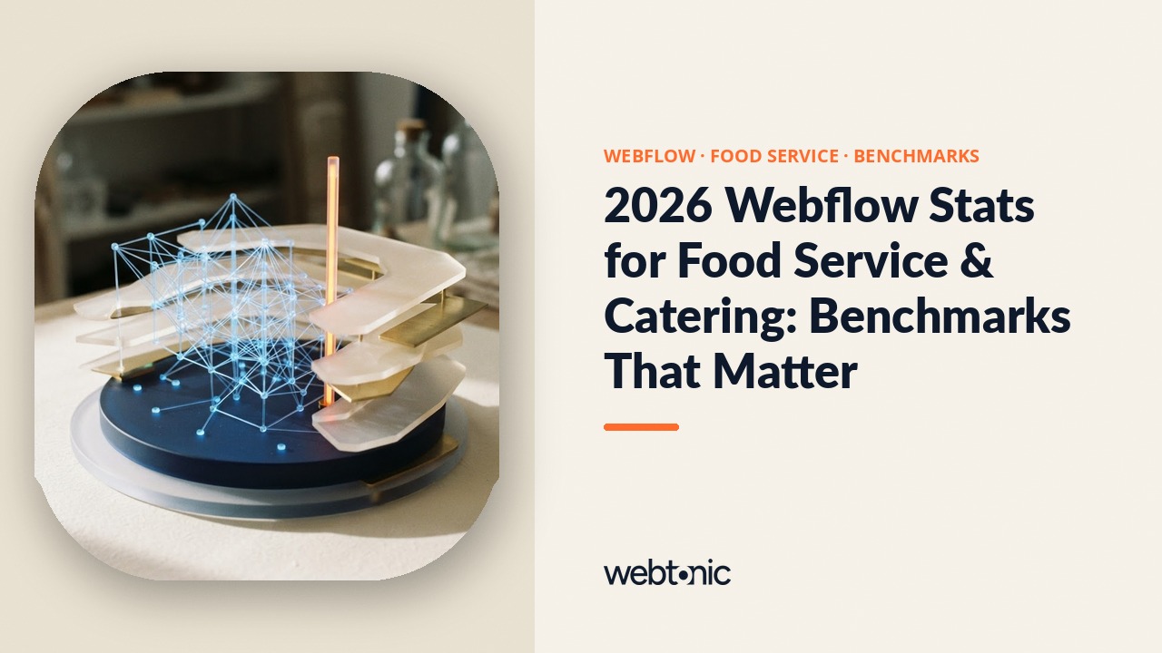 2026 Webflow Stats for Food Service & Catering: Benchmarks That Matter — Web Tonic blog thumbnail