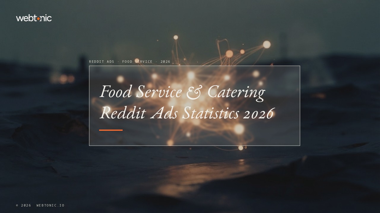 Food Service & Catering Reddit Ads Statistics 2026 — Web Tonic blog thumbnail