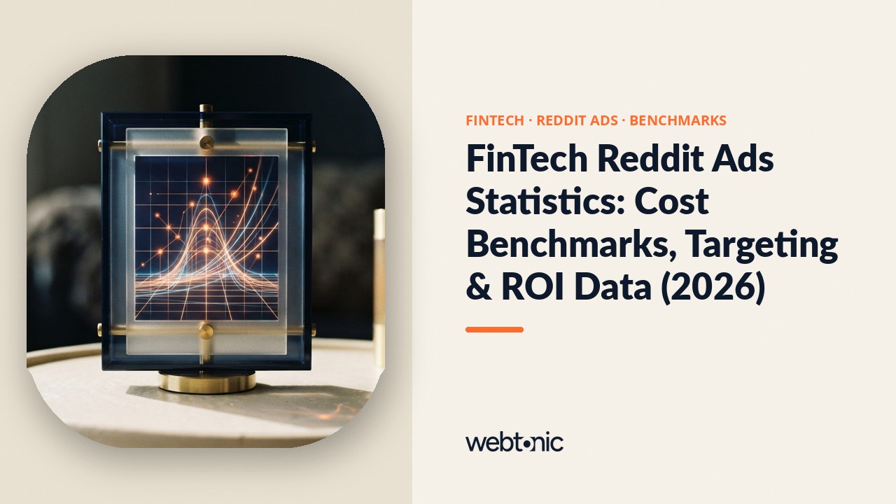 FinTech Reddit Ads Statistics: Cost Benchmarks, Targeting & ROI Data (2026) — Web Tonic blog thumbnail