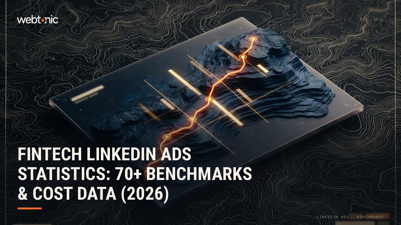 FinTech LinkedIn Ads Statistics: 70+ Benchmarks & Cost Data (2026) — Web Tonic blog thumbnail
