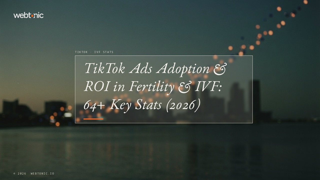 TikTok Ads Adoption & ROI in Fertility & IVF: 64+ Key Stats (2026) — Web Tonic blog thumbnail
